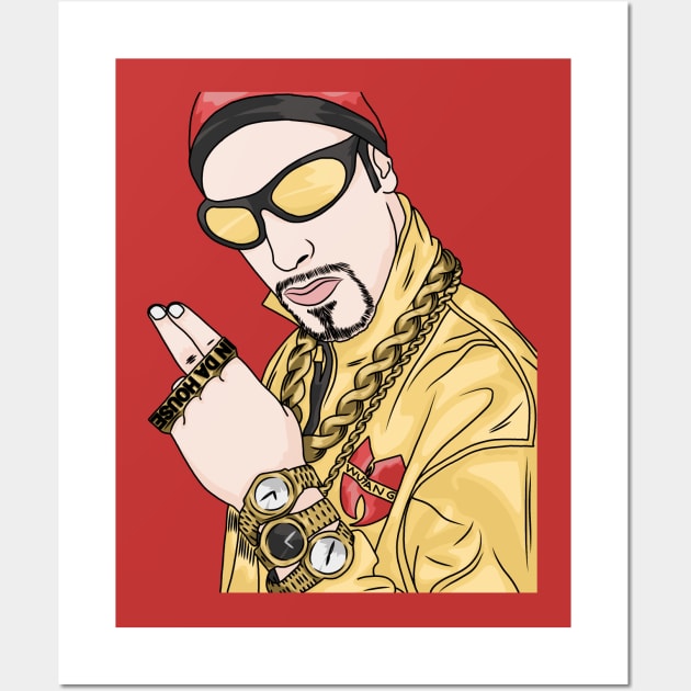 Ali G In da House - Aladeen Hip Hop Style - DIGITAL DRAWING Wall Art by thesportstation